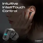 Promate Lush-Pro IntelliTouch True Wireless Earbuds With Bluetooth 5.4, Dual Mic Clarity, 36H Battery Life, IPX4 Water Resistance, 10mm Drivers & Ergonomic Fit | MATTE OBSIDIAN - Image 5