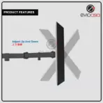 4 MONITOR ARM FULLY ADJUSTABLE DESK MOUNT STAND FOR 4 SCREEN UP TO 17”-30" - Image 10
