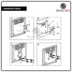 4 MONITOR ARM FULLY ADJUSTABLE DESK MOUNT STAND FOR 4 SCREEN UP TO 17”-30" - Image 11