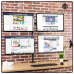 4 MONITOR ARM FULLY ADJUSTABLE DESK MOUNT STAND FOR 4 SCREEN UP TO 17”-30" - Image 6