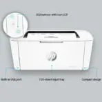 HP LaserJet M111w Black & White Multifunction Printer, Wireless & Mobile Printing, 600 x 600 dpi Resolution, Print speed up to 20 ppm, 8000-page Monthly Duty Cycle ,USB / Wireless Connectivity | 7MD68A White  - Image 2