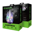 Marvo M413 Prism 40 Gaming Mouse – Transparent Design, RGB Lighting, 7200 DPI, 6D Buttons, 125Hz Polling Rate - Image 6