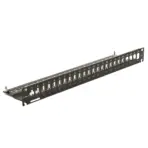 CORNING 3M Everon 24-Port Patch Panel | 1U Rack-Mount | Aluminum Housing | Grounding Kit Included | Universal 19" Rack | Integrated Cable Strain Relief - Image 2