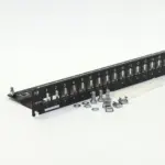 CORNING 3M Everon 24-Port Patch Panel | 1U Rack-Mount | Aluminum Housing | Grounding Kit Included | Universal 19" Rack | Integrated Cable Strain Relief