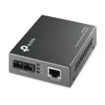 TP-Link MC210CS Gigabit Single-Mode Media Converter With 1310nm SC Fiber Port, 10/100/1000M RJ45, 15km Fiber Range, Auto-Negotiation, LED Status, Compact Black