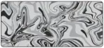 HYDE Nova Extended Gaming Mousepad 90×40cm, 3mm Thickness, Smooth Control Surface, Anti-Slip Rubber Base, White Black Wave Design - Image 2