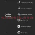 mouschi S-Two 3MP HD WiFi wireless Security Camera with Motion Detection, Night VISION for Home - Image 6