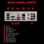MSI MPG B760M Edge Ti WiFi DDR5 mATX Motherboard – Intel 14th/13th/12th Gen, PCIe 5.0, 3x M.2 Gen4, Wi-Fi 6E, 2.5G LAN, DDR5 7800+(OC), Mystic Light RGB, Core Boost Power Design  | 1 YEAR WARRANTY - Image 6