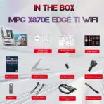 MSI MPG X870E EDGE TI WiFi White ATX Motherboard – AMD Ryzen 9000 / 8000 / 7000 Series Support | DDR5 8400+ MHz | Wi-Fi 7 & 5G LAN | PCIe 5.0 | USB4 | 14+2+1 Power Design | Frozr Cooling & Mystic Light - Image 8