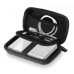 UGREEN Hard Disk Storage Bag Large Size With Double-Layer Shockproof Design, EVA Outer Shell, Soft Inner Liner, Multiple Slots For Hard Drives, SD Cards, Cables