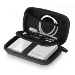 UGREEN Hard Disk Storage Bag Large Size With Double-Layer Shockproof Design, EVA Outer Shell, Soft Inner Liner, Multiple Slots For Hard Drives, SD Cards, Cables