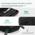 UGREEN Hard Disk Storage Bag Large Size With Double-Layer Shockproof Design, EVA Outer Shell, Soft Inner Liner, Multiple Slots For Hard Drives, SD Cards, Cables - Image 4