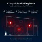 MERCUSYS MR25BE BE3600 Dual-Band Wi-Fi 7 Router – 3.6 Gbps, Multi-Link Operation, 4× Omni Antennas, EasyMesh Compatible, Full Gigabit Ports, App & WPA3 Security - Image 8