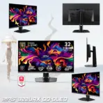 MSI MPG 322URX QD-OLED 32-inch 4K UHD 240Hz Flat Gaming Monitor – QD-OLED Panel, 0.03ms GtG, DisplayHDR True Black 400, HDMI 2.1, DP 2.1a, OLED Care 2.0, Height & Pivot Adjustable | 6 MONTHS WARRANTY - Image 10
