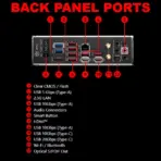MSI MPG Z790 CARBON WIFI Gaming Motherboard With DDR5 7600+MHz OC Support, PCIe 5.0, 5x M.2, Wi-Fi 6E, 2.5G LAN, 19+1+1 Power Phases & Premium Cooling , Support Intel® Core™ 14th/ 13th/ 12th Gen Processors | OPEN BOX - Image 5