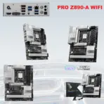 MSI Pro Z890-A WiFi ATX DDR5 Motherboard With Intel Z890 Chipset, Supports Intel® Core™ Ultra Processors (Series 2) LGA 1851 Socket, DDR5 9200+ MHz, PCIe 5.0, Wi-Fi 7, 5G LAN, Thunderbolt 4, AI Engine & EZ DIY Features - Image 10