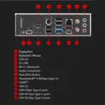 MSI Z890 Gaming Plus WiFi Gaming Motherboard (Supports Core Ultra Series 2 Intel Processors, LGA 1851, DDR5, PCIe 5.0, M.2, SATA, 5Gbps LAN, USB Type-C, Wi-Fi 7, Bluetooth 5.4, Thunderbolt 4, ATX) - Image 5