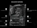 MSI Z890 Gaming Plus WiFi Gaming Motherboard (Supports Core Ultra Series 2 Intel Processors, LGA 1851, DDR5, PCIe 5.0, M.2, SATA, 5Gbps LAN, USB Type-C, Wi-Fi 7, Bluetooth 5.4, Thunderbolt 4, ATX) - Image 4