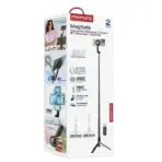 MagSafe Compatible Extendable Monopad and Tripod Stand With Remote Control | 2-in-1 Tripod & Selfie Stick | 10m Wireless Range | 360° Rotatable Design | Adjustable Angles - Image 6