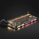 GravaStar Mercury K1 Pro 75% Mechanical Keyboard With Aluminum Alloy Body, Kailh Speedy Mint Linear Switches, Dual RGB, Tri-Mode Wireless, 8000mAh Battery, Windows OS & mac OS | CyberFlare - Image 10