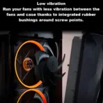 Fractal Momentum 12 ARGB 3-Pack High-Performance 120mm Fans With ARGB Gen 2 Lighting, LCP Blades, FDB Bearing, PWM Control, Zero RPM Mode, High Airflow And Low Noise ~ Black FD-F-MR1-1203  - Image 7