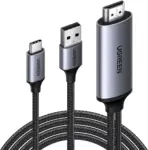 UGREEN Active HDMI To USB-C 4K 60Hz Cable With USB Power 2-meters , Supports 2K 120Hz 1080P 144Hz HDR Surround Audio, Unidirectional HDMI to Thunderbolt , for Switch, PS5 - SteamDeck - Laptop to USB-C Portable Monitor -AR/XR Headset | 35984A - Image 2