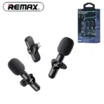 REMAX K10 2.4GHz Wireless Lavalier Microphone Lightening Connector One-to-Two Live-Stream Voice Recording True Noise Reduction Mini Microphone for IOS Devices Compatible with iPhone/iPad - Image 2