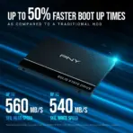 PNY CS900 2.5'' SATA III 1TB SSD, High-Speed 550MB/s Read 500MB/s Write, Durable Non-Volatile NAND, Silent Cool Energy Efficient HDD Replacement | SSD7CS900-1TB-RB - Image 2