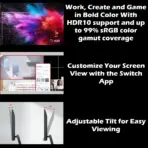 LG 24 Inch FHD IPS Monitor With 120Hz Refresh Rate HDR10 99% sRGB 1ms Motion Blur Reduction HDMI 2.0 Tilt Stand And Slim Virtually Borderless Design | 24U411A-B - Image 4