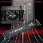 Team Group T-FORCE COMBO DARK SSD Kit : GE PRO M.2 2280 4TB PCIe Gen 5.0x4 with DRAM CACHE 14,000MB/s , NVMe 2.0 (SSD) Included with "AirFlow I" Heatsink , For Windows, macOS, and Linux  | BLACK ~ TM8FG3004T0C133 - Image 2