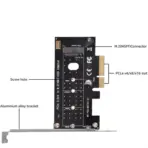 NVMe PCIe Adapter, M Key M.2 NVME SSD to PCI-e 3.0 x4 Host Controller Expansion Card with Low Profile Bracket, PCIe NVME Adapter for PC Desktop Support 2230 2242 2260 2280 | SPB043 - Image 4