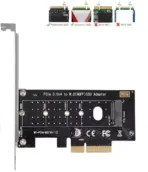 NVMe PCIe Adapter, M Key M.2 NVME SSD to PCI-e 3.0 x4 Host Controller Expansion Card with Low Profile Bracket, PCIe NVME Adapter for PC Desktop Support 2230 2242 2260 2280 | SPB043 - Image 6