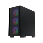 XIGMATEK NYX Air II Micro-ATX Case With 4 Z20F Fans, Mesh Front, Left Tempered Glass, 8 Fan Slots, 240mm Radiator Support, USB 3.0, GPU Up To 350mm, PSU 165mm | BLACK - Image 8