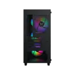 XIGMATEK NYX Air II Micro-ATX Case With 4 Z20F Fans, Mesh Front, Left Tempered Glass, 8 Fan Slots, 240mm Radiator Support, USB 3.0, GPU Up To 350mm, PSU 165mm | BLACK - Image 12