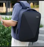 EZ W009 15.6" Waterproof Anti-Theft Backpack – Heavy-Duty Shockproof Bag with Laptop Pocket, USB Charging Port, 17.3" Compatibility |  Blue/Black - Image 7