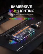 GravaStar Mercury K1 Pro 75% Mechanical Keyboard With Aluminum Alloy Body, Kailh Speedy Mint Linear Switches, Dual RGB, Tri-Mode Wireless, 8000mAh Battery, Windows OS & mac OS | CyberFlare - Image 4