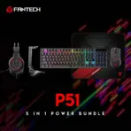 Fantech P51 5 in 1 Power Bundle : Flash HQ53 Headset , Tower II AC304 Headset Stand , Shikari K515 Gaming Keyboard , Vigil MP356 Mousepad ,  Crypto VX7 Gaming Mouse - Image 14