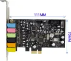 PCIe 7.1 Chanel Sound Card CM8828 + CM9882A Compatible with 2.1/5.1 Stereo Surround Sound System Equipment | SPC093 - Image 3