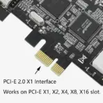 PCIe Firewire Card, PCI-E X1 to IEEE 1394 3X 6Pin & 1x 4Pin with Low Profile Bracket for Video,Photo - Image 4