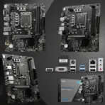 MSI PRO H610M-E Micro-ATX DDR5 Motherboard With Intel LGA 1700 Support, DDR5 5600MHz, PCIe 4.0, Core Boost, Memory Boost, Audio Boost, LAN Manager & Steel Armor , Support Intel® Core™ 14th/ 13th/ 12th Gen Processors | 1 YEAR WARRANTY - Image 4
