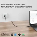 PROMATE High-Speed Gigabit Ethernet Cable to USB-C 1000Mbps; Ultra-Fast 10/100/1000Mbps Ethernet to USB-C™ Adapter Cable ; Universal Compatibility with all USB-C™ Devices ; 5 meters CAT6 UTP ; RJ45 Input to USB-C™ Output | CLINK-RJ45 - Image 7