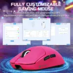 ATTACK SHARK X8SE Wireless Gaming Mouse With PAW3311 Sensor, 25,000 DPI, 1000Hz Polling Rate, Tri-Mode Connectivity, And 500mAh Battery | Berry Red - Image 7