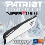 Patriot Viper Elite 5 DDR5 RAM 16GB 6000MT/s CL30 1.35v (PC5 48000) UDIMM Desktop Gaming Memory Single Module With Aluminum Heatsink Compatible with Intel XMP/AMD Expo | WHITE ~  VEB516G6030W