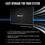 PNY CS900 2.5'' SATA III 1TB SSD, High-Speed 550MB/s Read 500MB/s Write, Durable Non-Volatile NAND, Silent Cool Energy Efficient HDD Replacement | SSD7CS900-1TB-RB - Image 4