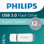 PHILIPS 32GB USB Flash Drive With USB 3.0, LED Activity Light, Plug-And-Play, Trendy Snow Edition Design, Multi-OS Support, High-Speed File Transfers | FM32FD75B/97 