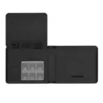 PROMATE ProWallet - Apple Find My Wallet - With Bluetooth 5.2, RFID Blocking, 110mAh Battery, Wireless Charging, ≥90dB Speaker, Premium Leather Anti-Lost Design | BLACK  - Image 7