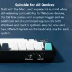 Keychron Q6 Max QMK/VIA Wireless Customizable Mechanical RGB Keyboard with Gateron Jupiter Red Switches 100% Full-size Layout; Full Aluminum Body ; Hot-Swappable Double-shot PBT keycaps ; 256KB Flash Core ; 1000Hz Polling Rate 2.4 GHz wireless, Bluetooth 5.1, and Type-C wired Connectivity ; Double-gasket ; for Mac & Windows  - Image 4