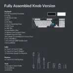 Keychron Q6 Max QMK/VIA Wireless Customizable Mechanical RGB Keyboard with Gateron Jupiter Red Switches 100% Full-size Layout; Full Aluminum Body ; Hot-Swappable Double-shot PBT keycaps ; 256KB Flash Core ; 1000Hz Polling Rate 2.4 GHz wireless, Bluetooth 5.1, and Type-C wired Connectivity ; Double-gasket ; for Mac & Windows  - Image 12