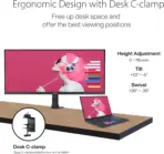 ASUS ProArt Display PA348CGV – 34-Inch Ultra-Wide QHD 3440x1440 IPS Monitor, 120Hz FreeSync Premium Pro, 98% DCI-P3, ΔE < 2, HDR400, USB-C 90W PD, Ergonomic Stand | BLACK  ~ 6 MONTHS WARRANTY - Image 6
