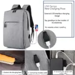 Business Slim Formal Laptop Backpack for up to 15.6 Inch - Durable Oxford Textile - USB Charging Port - Organized Compartments - Waterproof - Heavily Padded for Sensitive Electronics Impact Protection - RED - Image 32